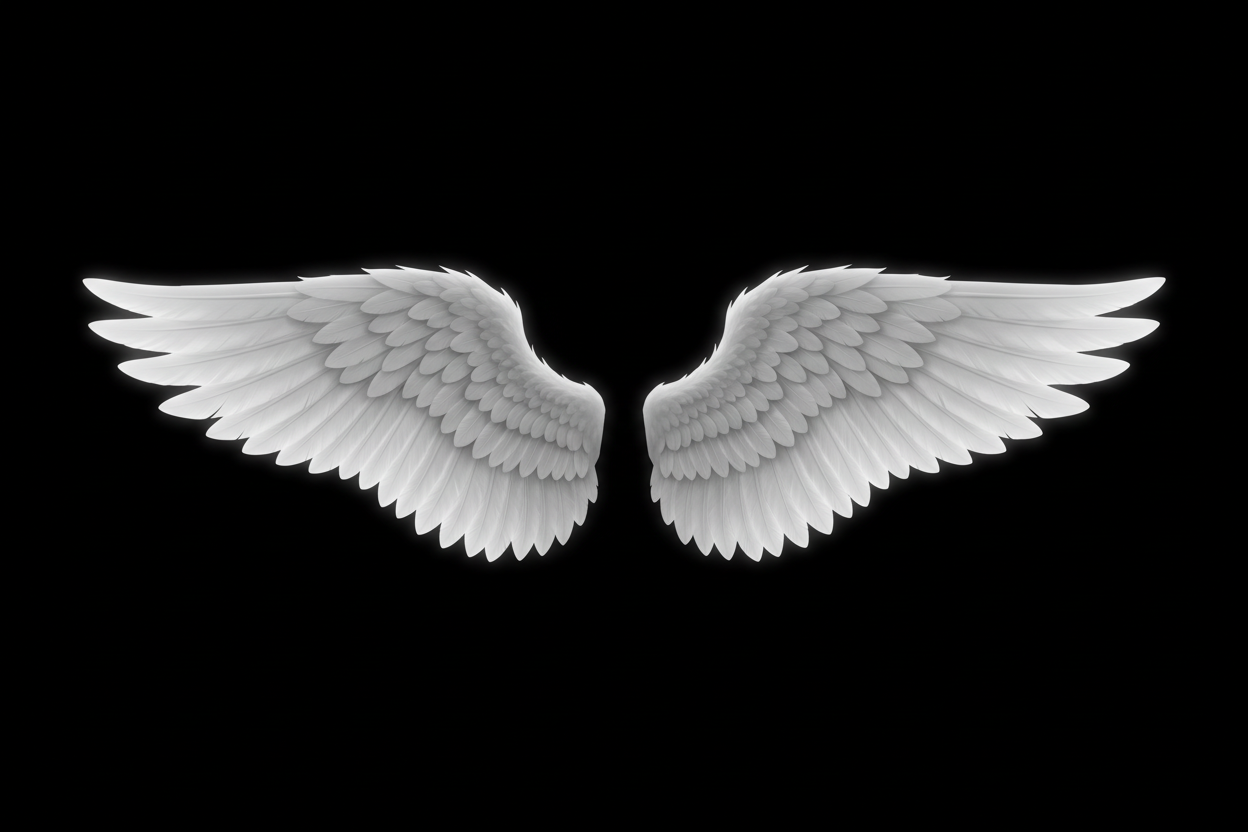 take my white angle wings and update background black